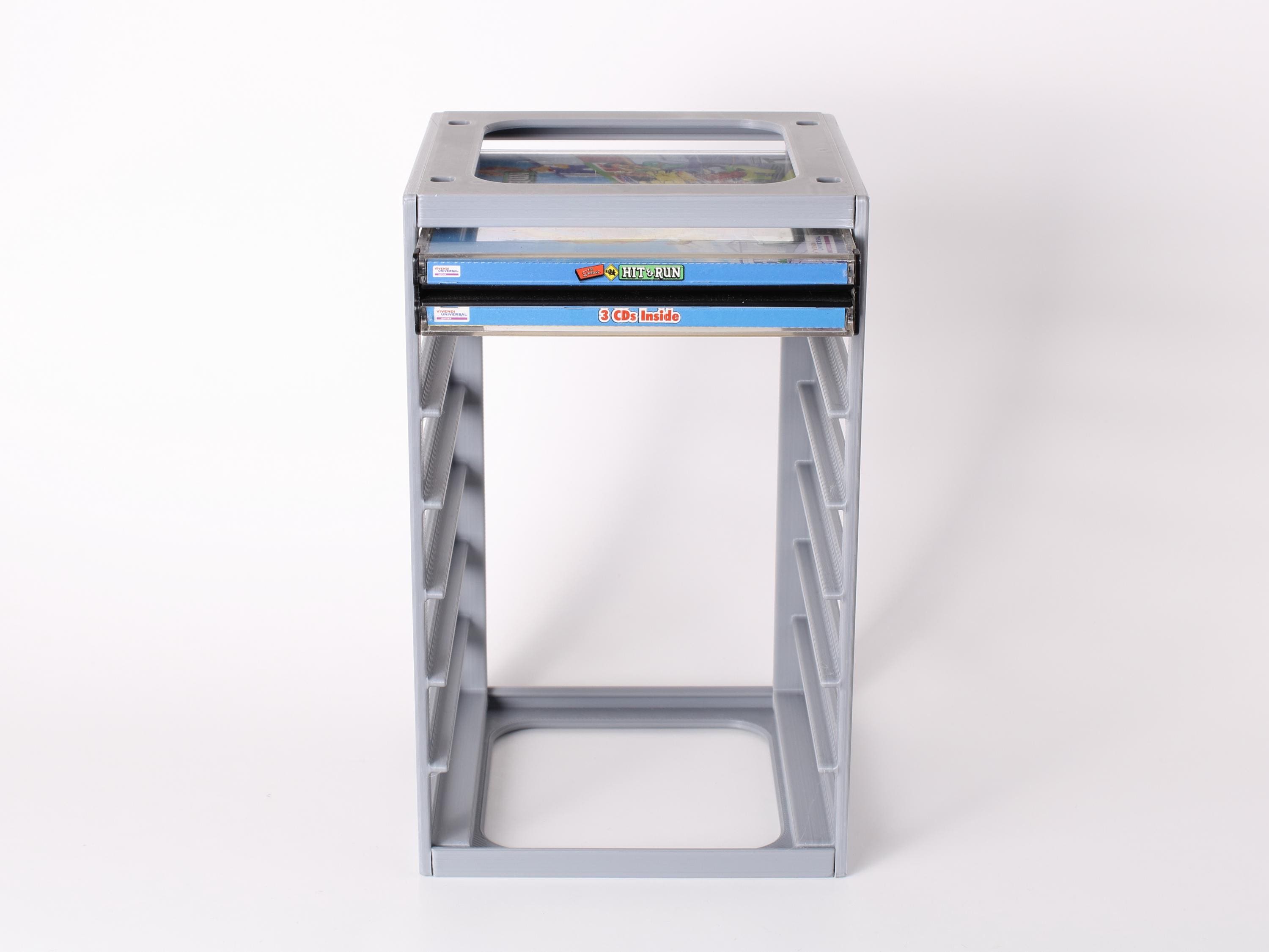 Stackable PS1 DOUBLE Jewel Case Rack – Holds 5, 6, or 7 Double Cases ...