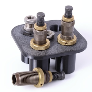 Reloading Die Rack – Holds 4 Reloading Dies + Shell Holder | Bench, Shelf, Drawer, or Rail Mount | ROR System