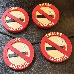 1 year tobacco free 1 Year Smoke Free Coin