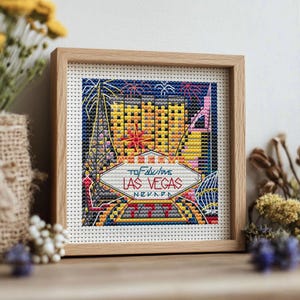 Las Vegas Cross Stitch Pattern - Counted Cross Stitch PDF Pattern Digital Download
