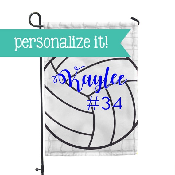 Custom Volleyball Sports Home Garden Flags Personalized Etsy