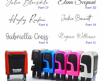 Personalized SIGNATURE STAMP, Personalized Name Stamper, Custom Stamp, Self Inking Stamp, Calligraphy Name Stamp, Business Stamp
