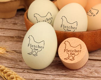 EGG STAMP, Custom Egg Stamp, Fresh Egg Stamp, Egg Labels, Mini Egg Stamp, Personalized Farm Stamp