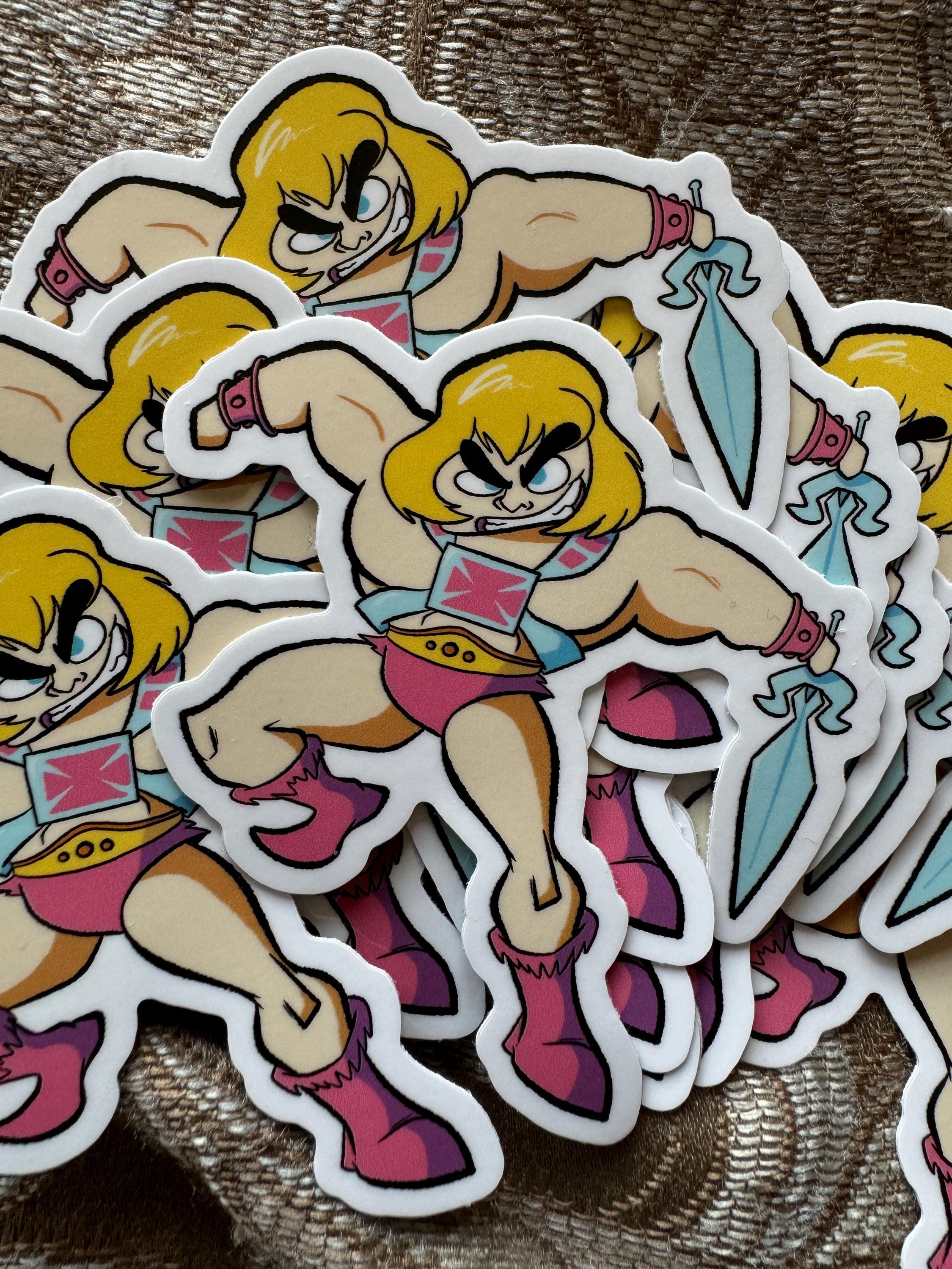 Heeman Sticker He-man Cartoon-y Vinyl Sticker/decal - Etsy