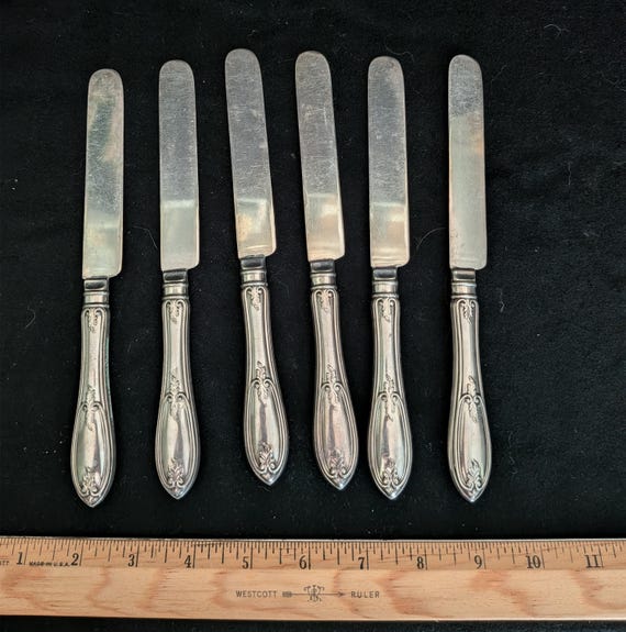 Antique Rogers Bros. 1848 Dinner Knife Set in OLIVE Pattern - Etsy