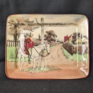 Vintage Royal Doulton &quot;Sir Roger de Coverley&quot; Rectangular Platter Series Ware