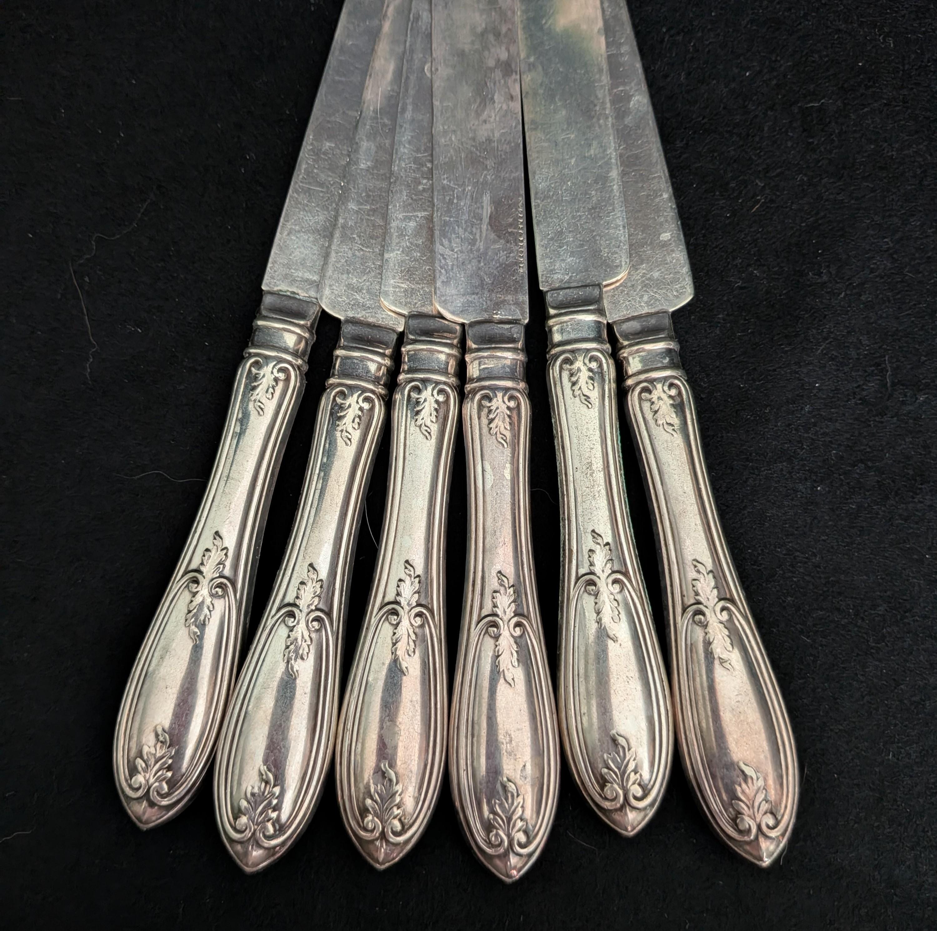 Antique Rogers Bros. 1848 Dinner Knife Set in OLIVE Pattern - Etsy