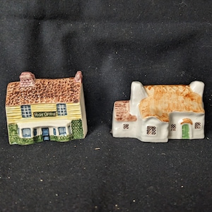 Vintage Pair of Heritage Houses Village Post Office Dorset Cottage