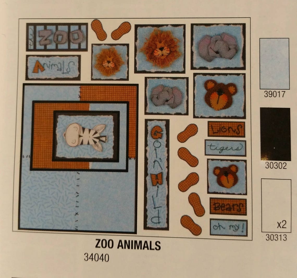 Top Line Creations Scrapbook Kit Goin' Wild 2 Etsy