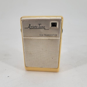 RARE Aristo-Tone 6-Transistor Pocket AM Radio Vintage - works!