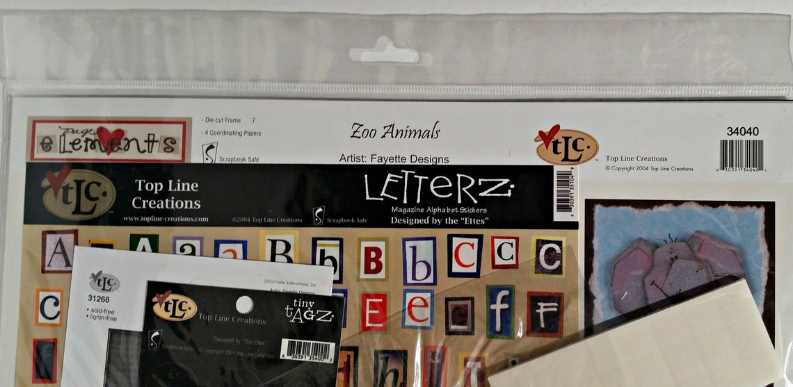 Top Line Creations Scrapbook Kit Goin' Wild 2 Etsy