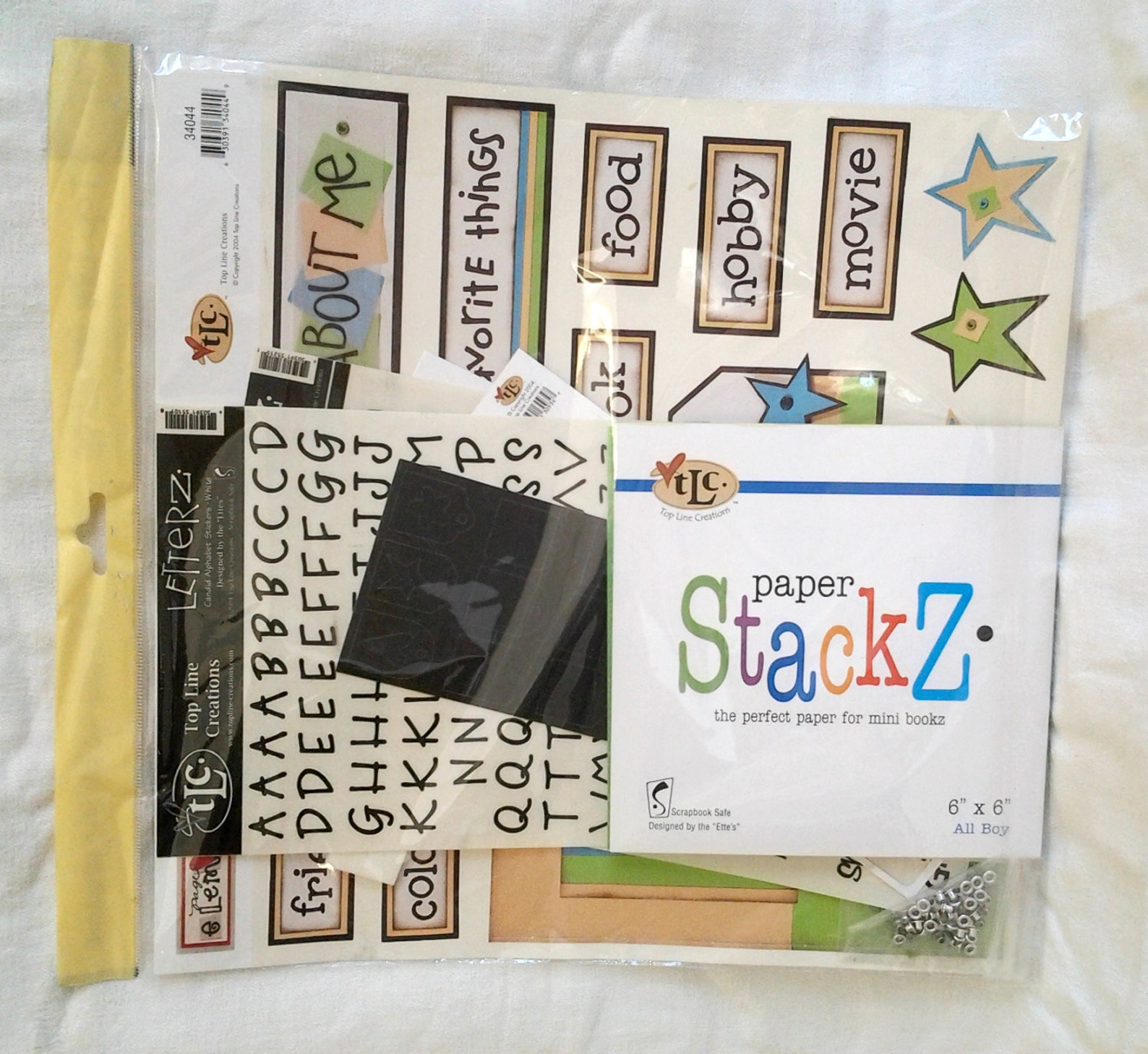 Top Line Creations Scrapbook Kit All About Me Etsy