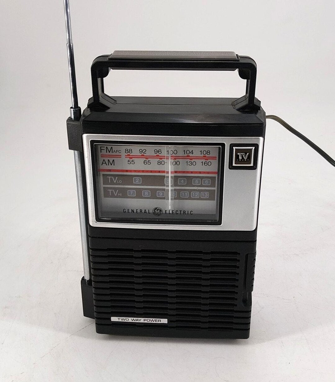 GE Portable AM / Fm / TV Radio 7-2929A | Vintage | Works - Etsy