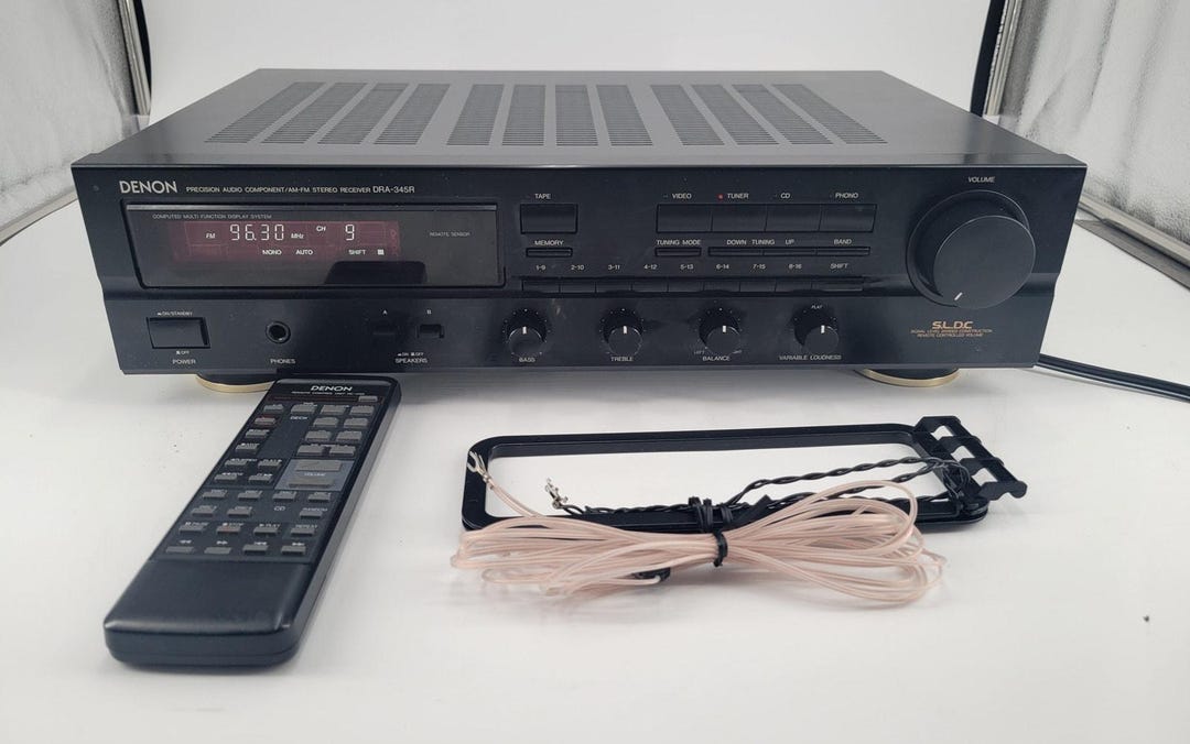 Denon DRA-345R hotsell Precision Audio Component AM/FM Stereo Receiver *Tested*