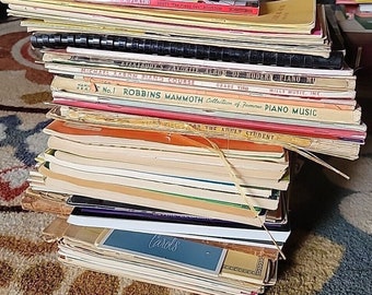 Antique Vintage Sheet Music Song Books Magazines Lot of 87 1900s - 2000s