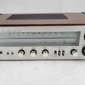Technics SA-200 Integrated Amplifier FM AM Receiver Silver Face - Works!
