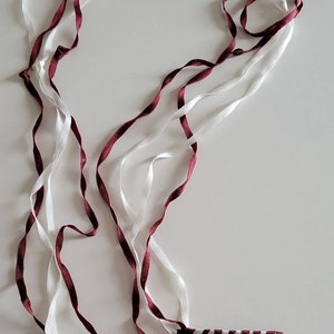 Vintage 1980s Ribbon Hair Barrettes 1 Pair
