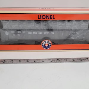 Lionel 6-17478 O Norfolk & Western Gondola #275005 w/Removable Containers NIB