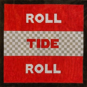 Alabama Tide Hand Painted Canvas - Etsy