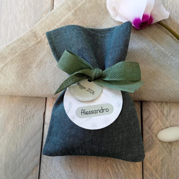 Sacchetto porta confetti per prima comunione, cresima, promesse, matrimonio regali per compleanni | personalizzabile