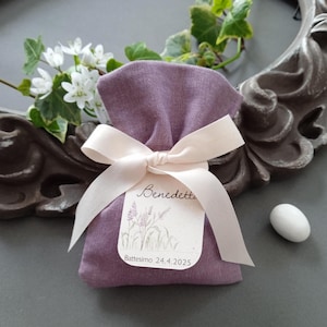 Sacchetto portaconfetti per battesimo, prima comunione, cresima, matrimonio, promesse, regali per compleanni | personalizzabile