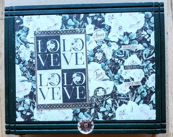 Repurposed Cigar Box Jewelry Holder, Special Day Gift