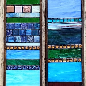 Blue Shades Mosaic Wall Art