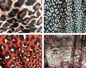 Mystery Fabric Box! Assorted knit fabrics, total 10 yards minimum | floral, solids, stripes, animal print, plaid, you name it!
