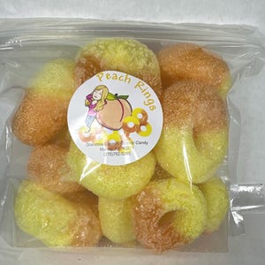Peach Rings, Freeze-dried