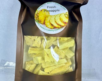 Freeze Dried Pineapple Chunks| Organic, Non-gmo, No Added Sugars, Vegan ...