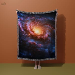 Galaxy Blanket - Stunning Cosmic Throw Blanket with Vibrant Space Design, Perfect for Astronomy Lovers, Soft and Cozy Blanket