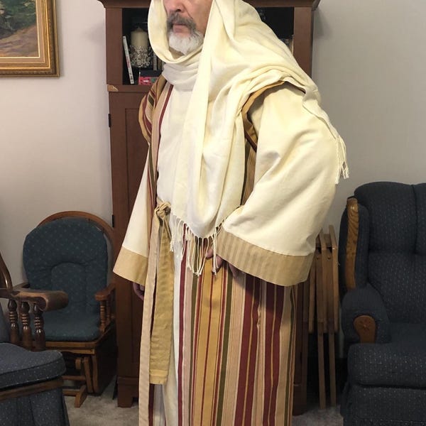 Jesus Shepherd Costume Joseph Bible Character Christmas Pageant Nativity Easter Ready Made ready to Ship OOAK One Size Fits Most