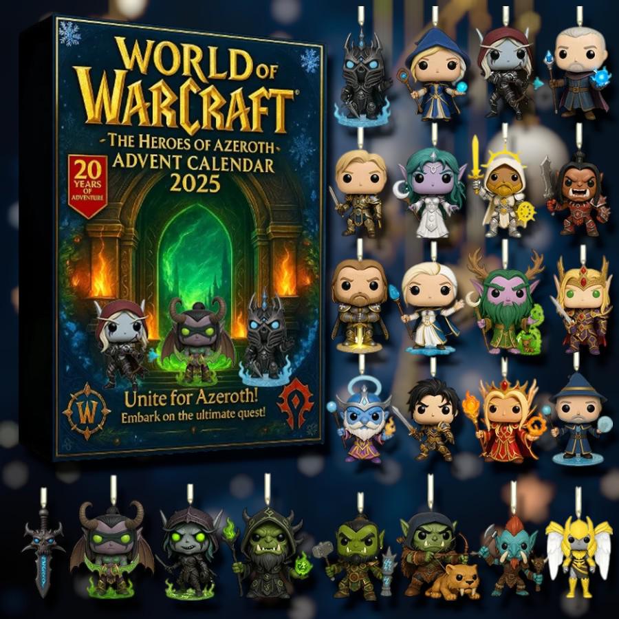 Discover Fantasy Realm Heroes Advent Calendar 2025, Game-Inspired Countdown Box, Mini Figures Gift for Collectors