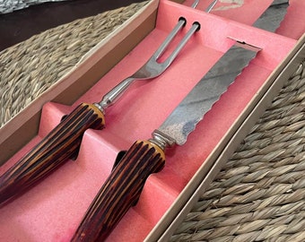 Mid-Century Regent Sheffield Carving Set