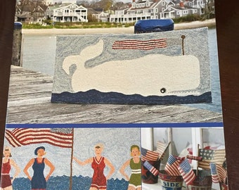 American Summer Seaside Inspired Rug and Quilt Pattern Book author Polly Minick