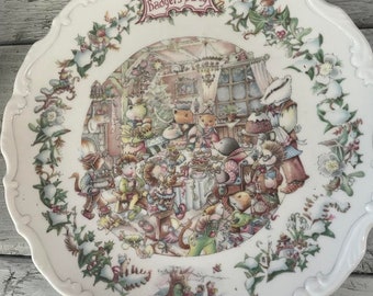 Vintage Badgers Party Plate from Wind in the Willows Royal Doulton 8"