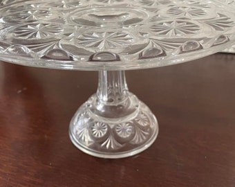 Vintage Cake Stand Early American Glass EAPG