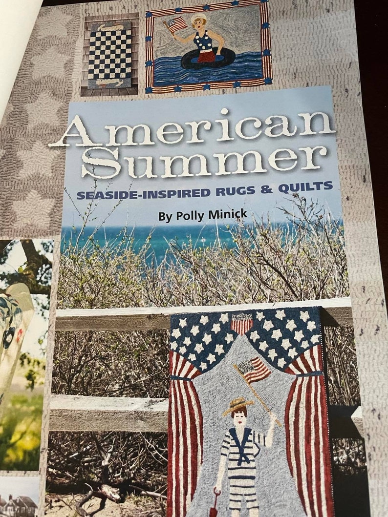 American Summer Seaside Inspired Rug and Quilt Pattern Book author Polly Minick image 2