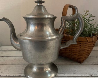 Vintage Pewter Coffee Pot Greenfield Village Henry Ford Museum