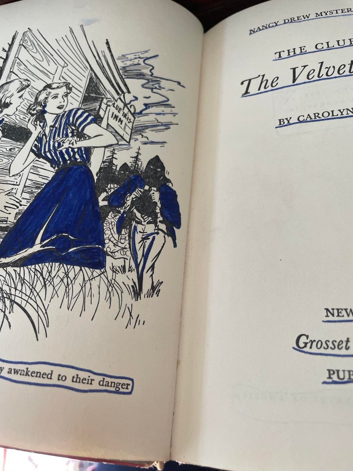 Vintage Nancy Drew 5 Books Library - Etsy