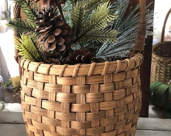 Vintage Flared Handmade Deep Gathering Basket