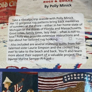 American Summer Seaside Inspired Rug and Quilt Pattern Book author Polly Minick image 3