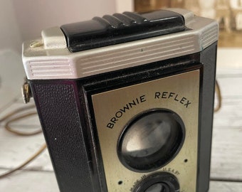 Vintage Kodak Brownie Reflex Film Camera with Case
