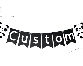 Panda Banner Etsy