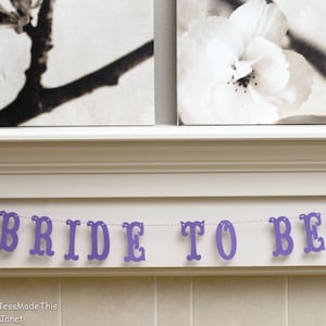 Bride to Be Banner Custom Colors Butterfly, Forest or Nature-Themed Bridal Shower, Wedding Decoration or Photo Prop image 1
