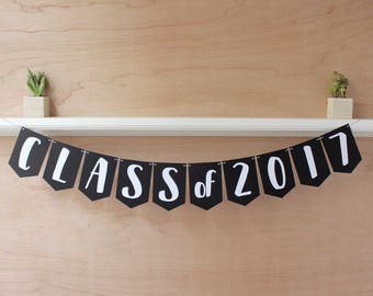 Graduation Banner - Any Year - Personalized Grad or Class Alumni Sign with Year - Class of 2020, Custom Colors - Photo Prop