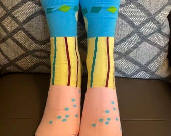 Combed Cotton Adventure Socks, Fun Fashion Gift