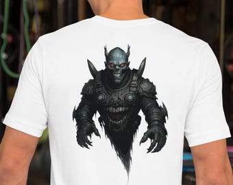 Skull Graphic T-Shirt: Gothic Dark Fantasy Tee - Halloween Spooky Top