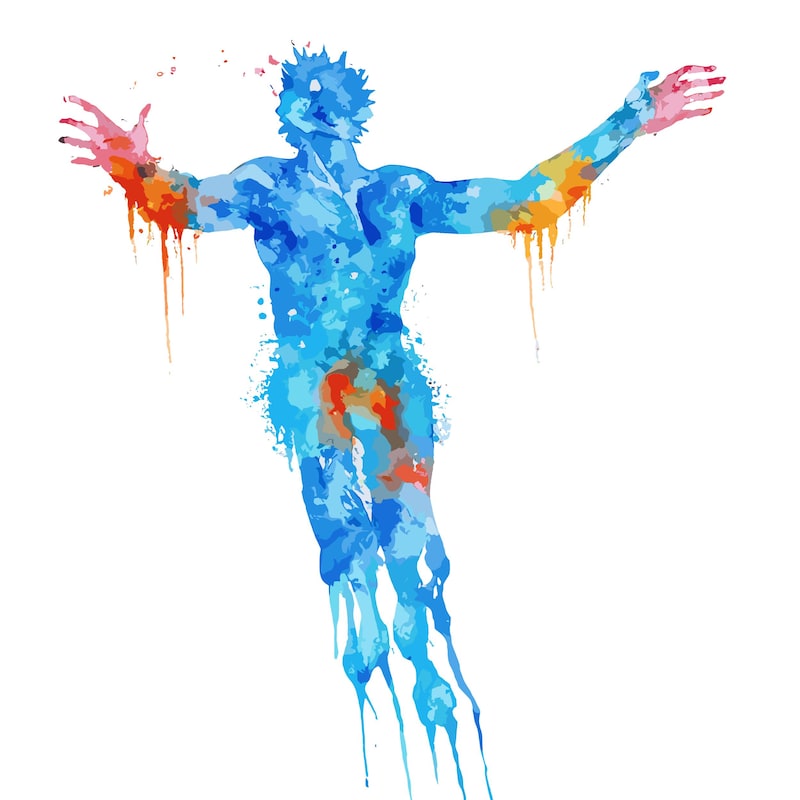 Abstract Human Figure Painting - Etsy