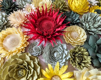 Paper Flower Garden Wall Art Weddings Home Decor